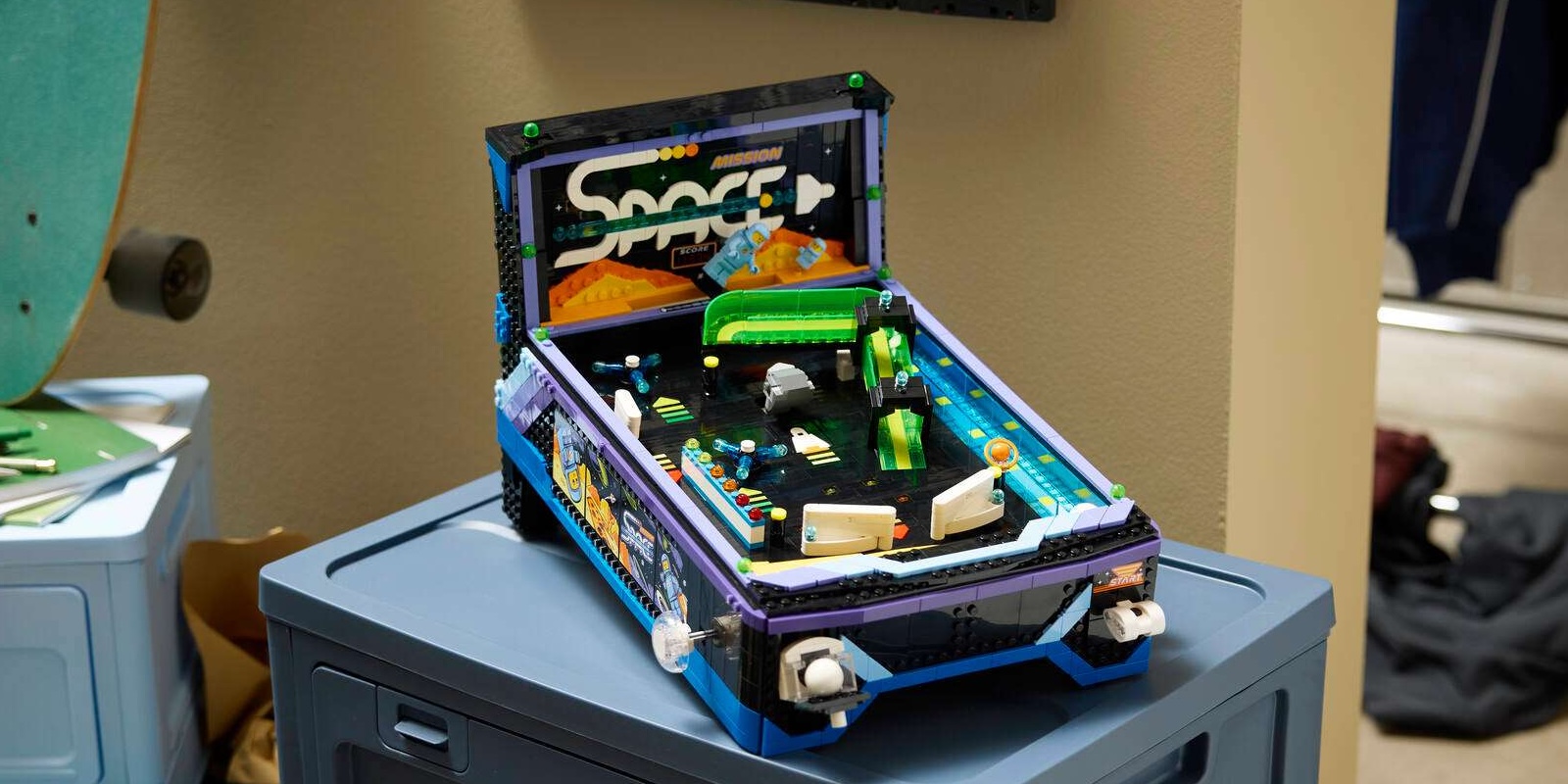 A toy machine on a table