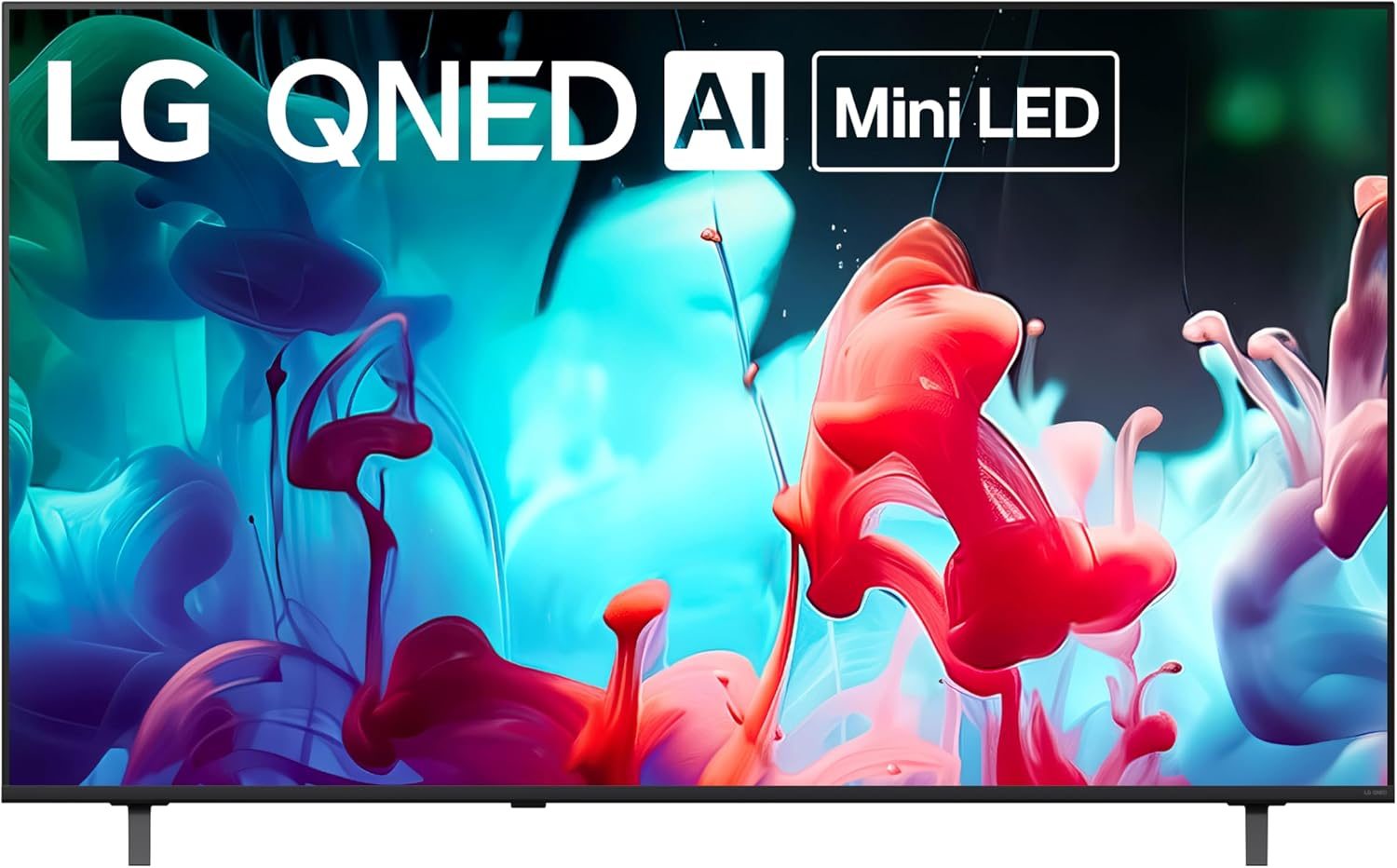 A screen with a colorful background