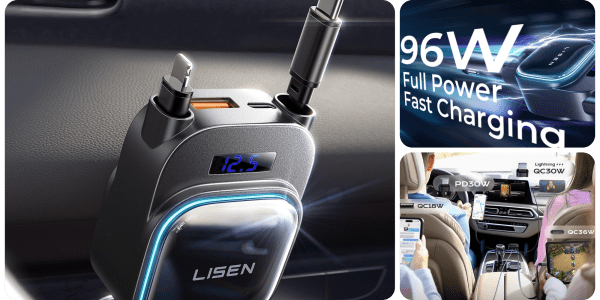 A close up of a car charger