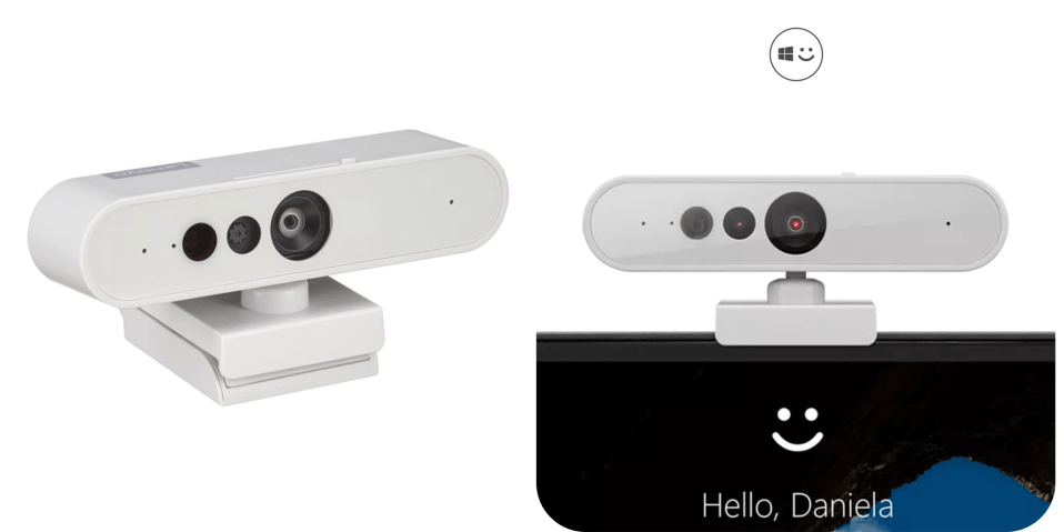 A close up of a webcam