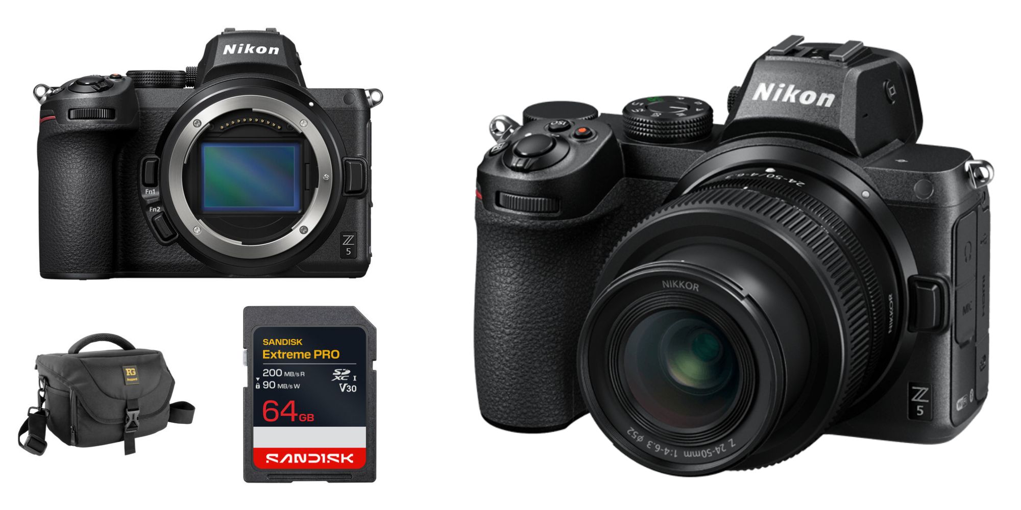 Image showing renders of Nikon Z5 mirrorless camera.
