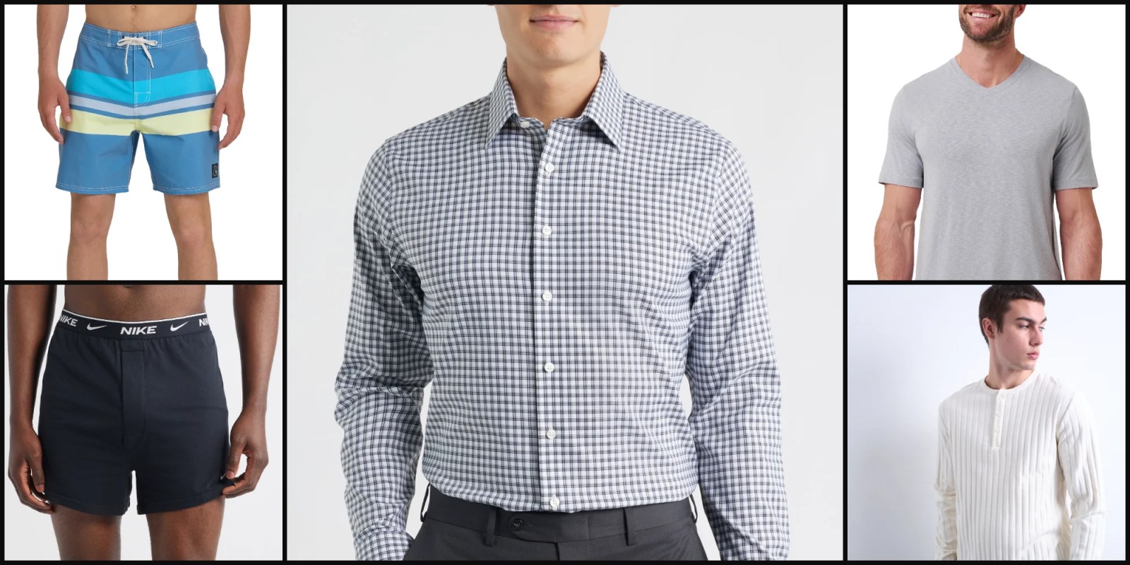 A man wearing a checkered shirt