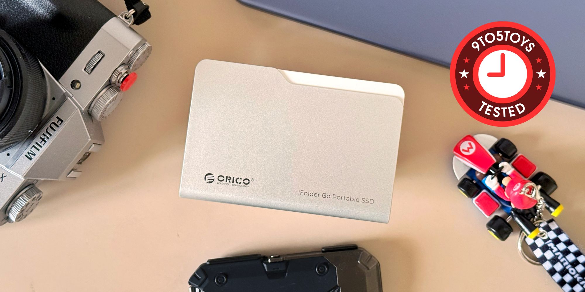 Image showing ORICO's iFolder Go SSD on a desk.