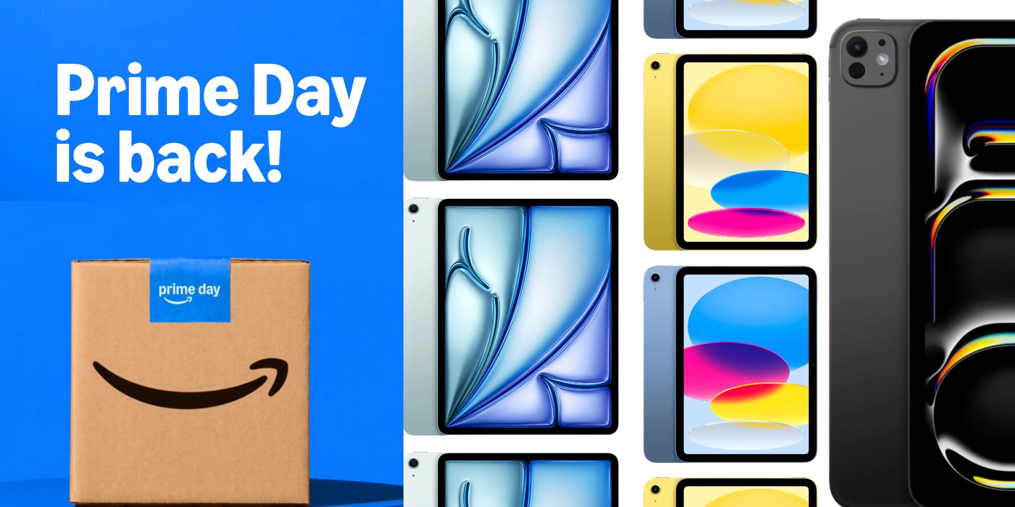 Prime Day iPad deals up to $150 off: M4 iPad Air, M5 iPad Pro, more from $299
