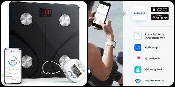 A person using a device to measure their weight