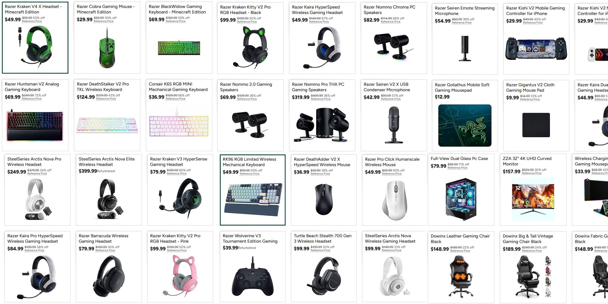Razer gaming gear up to 76% off for Prime Day at Woot: Minecraft