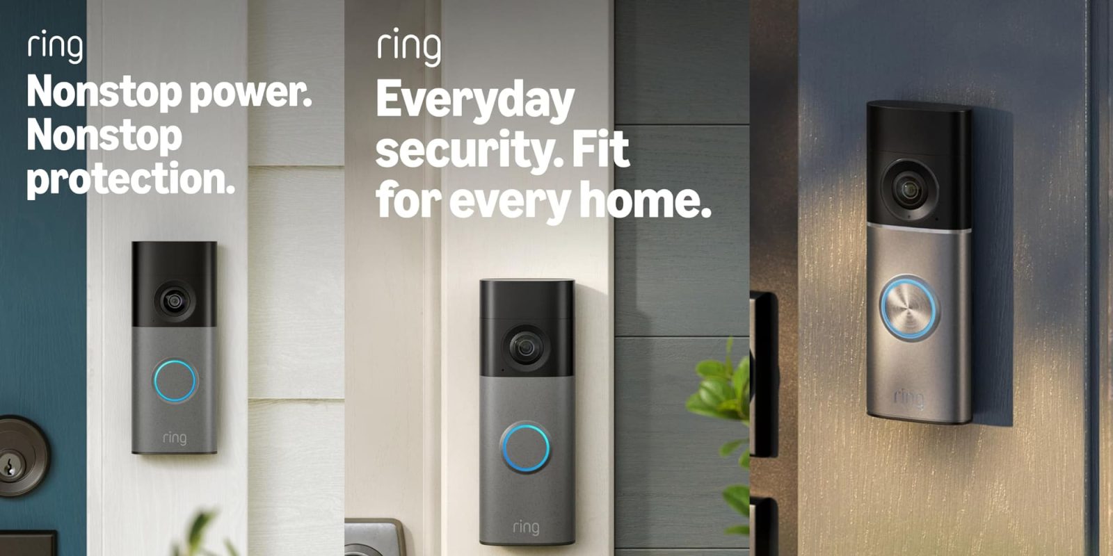 A video doorbell on a wall