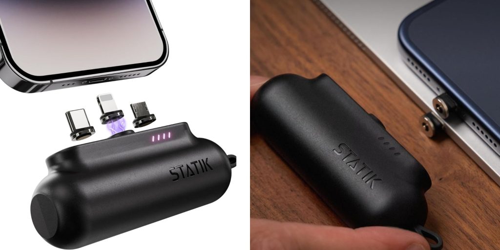 Image showing renders of Statik's Snap and charge power bank.