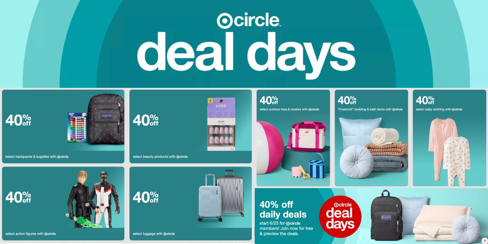 A advertisement for a circle deal