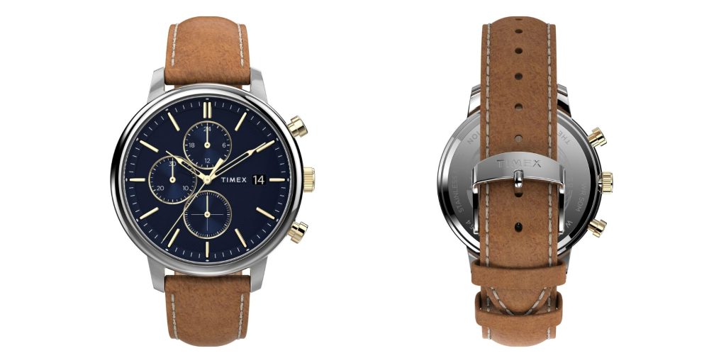 A close up of a watch
