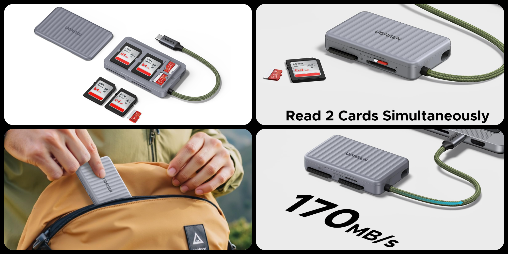 UGREEN’s SD reader stows cards too, snag it for $14 Prime shipped (36% off)