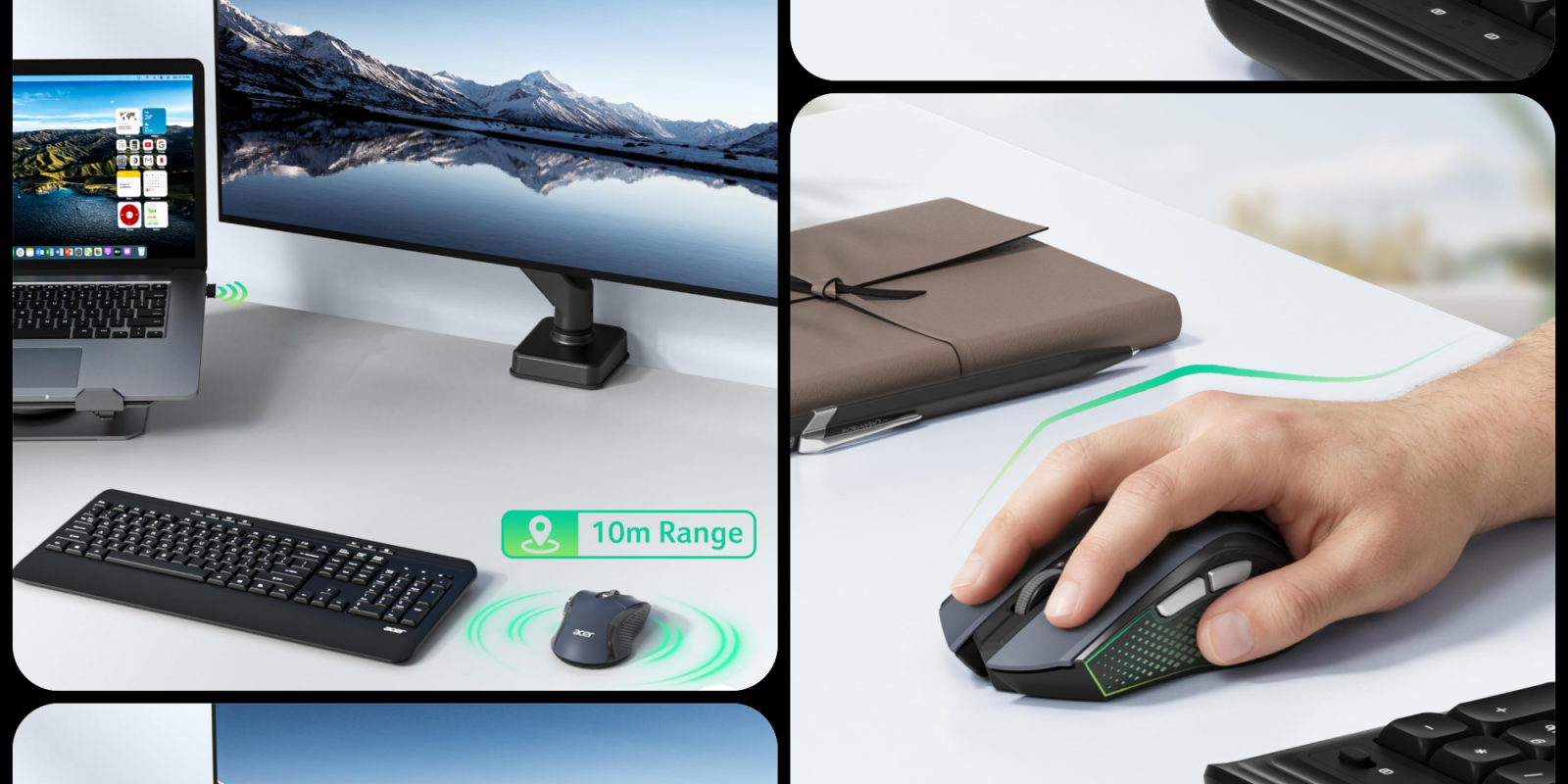 A hand on a mouse
