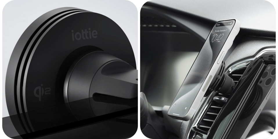 A phone in a car