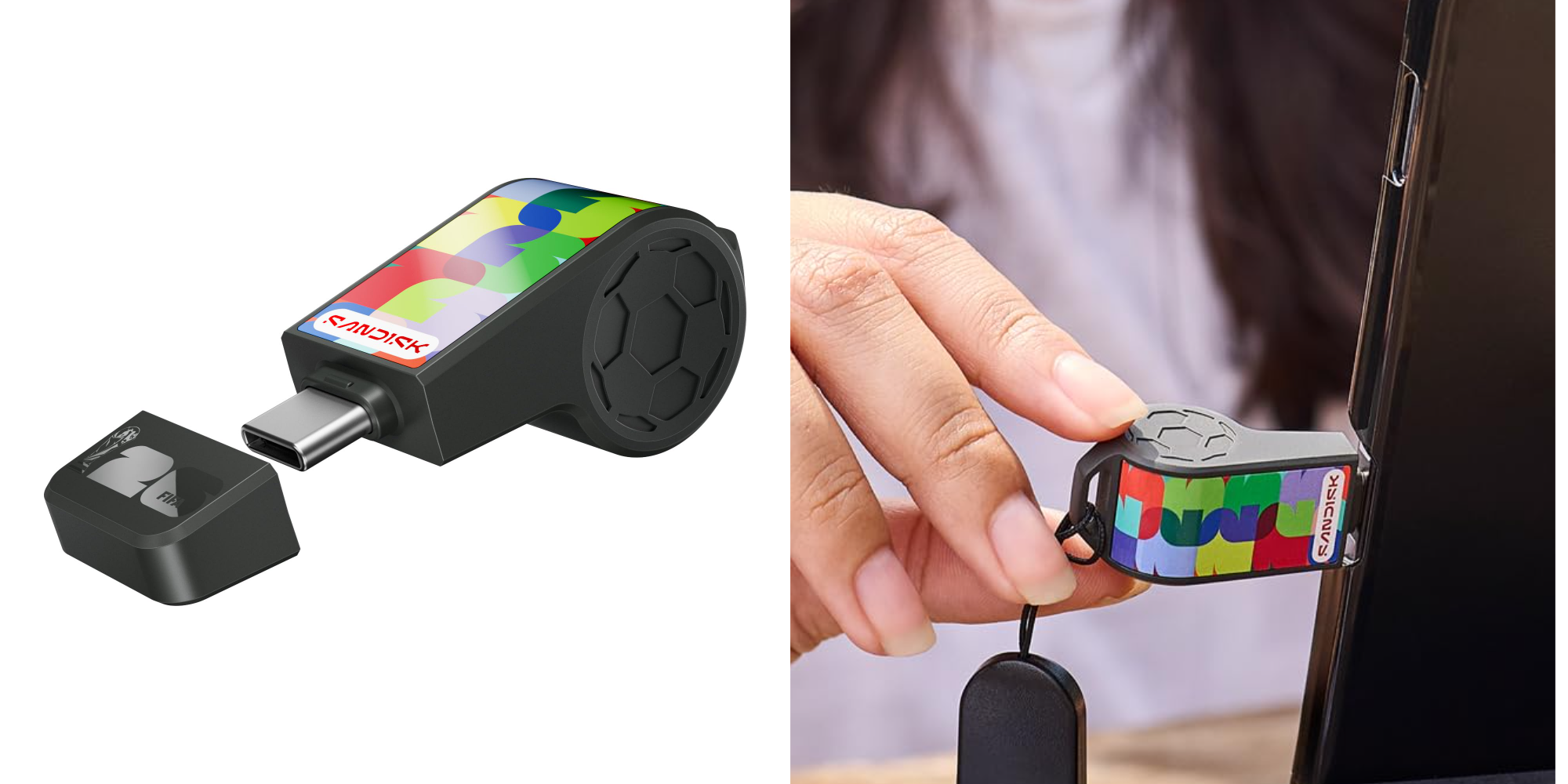 Stay on theme for the World Cup with SanDisk’s USB-C flash drive from just $23 for Prime Day