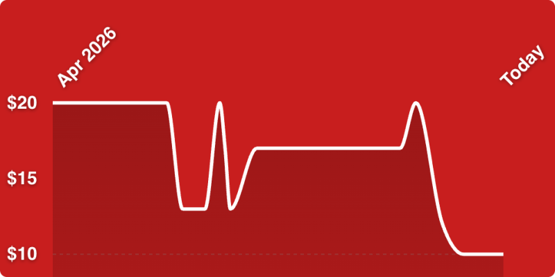 A red background with a line of a heart beat