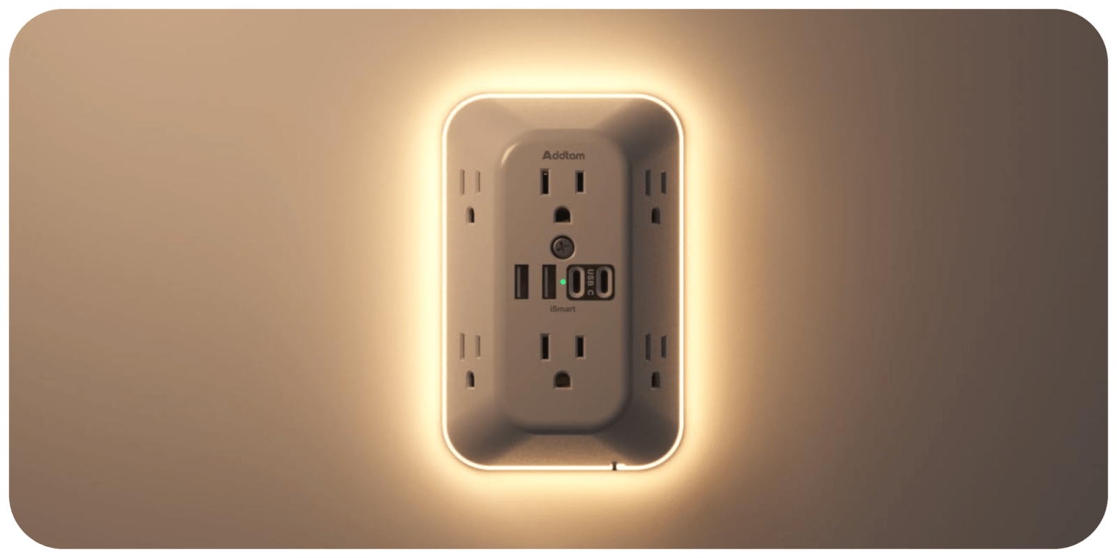 A close up of a power outlet