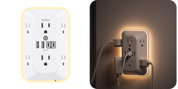 A close up of a power outlet