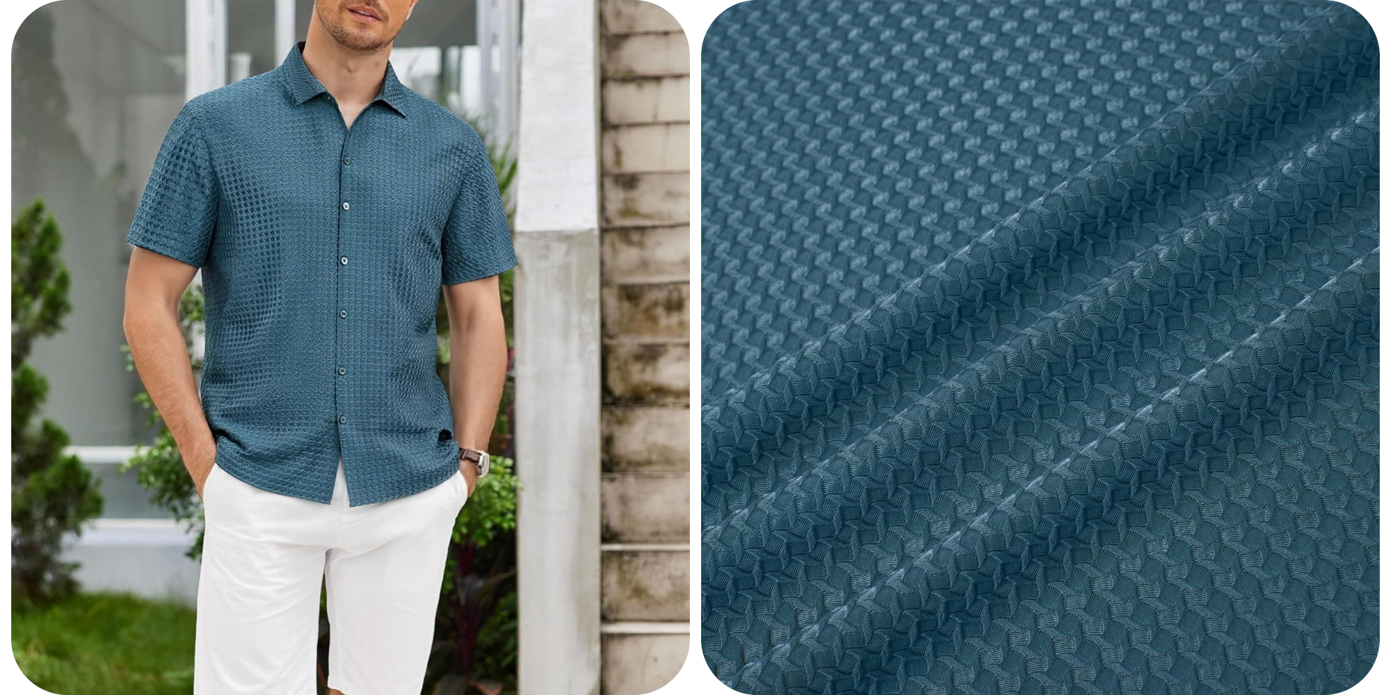 This Jacquard button-down shirt looks much more expensive than it actually is, now $13.50 (Reg. $20)