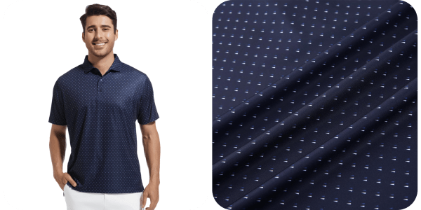 A man wearing a blue shirt