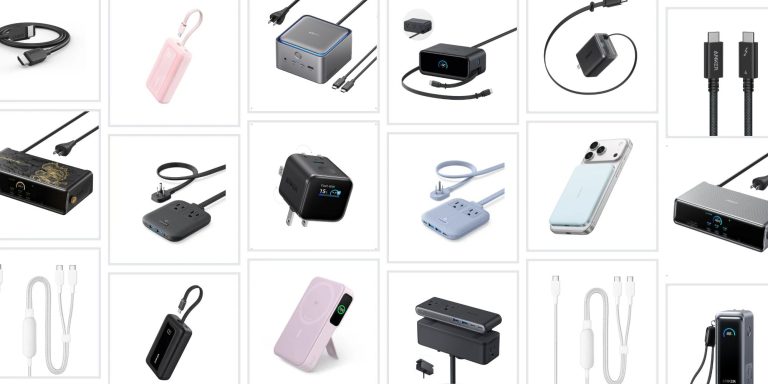 A collage of different electronic devices