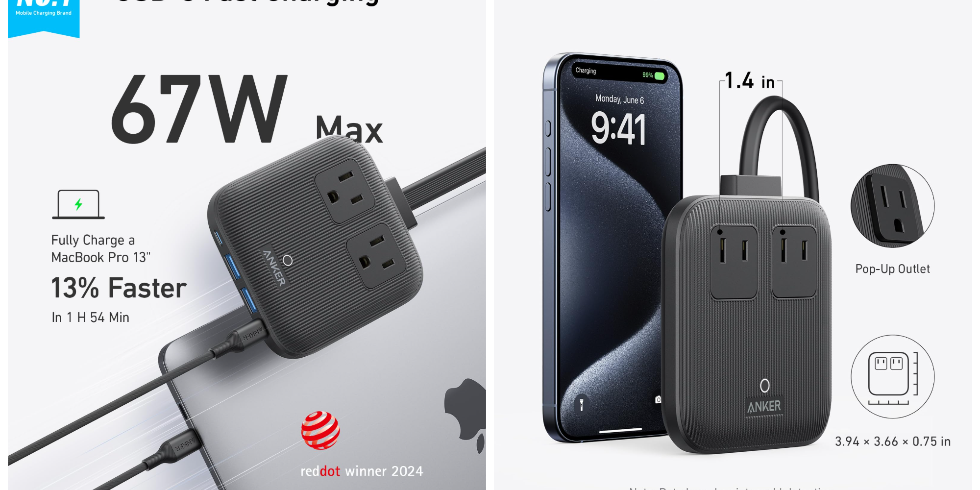 Anker’s mini 67W Max 6-in-1 Travel Power Strip now at $32 Amazon low