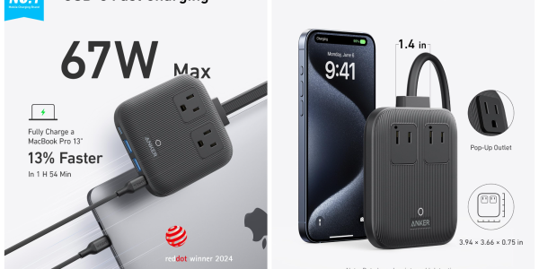 A phone and a power cord