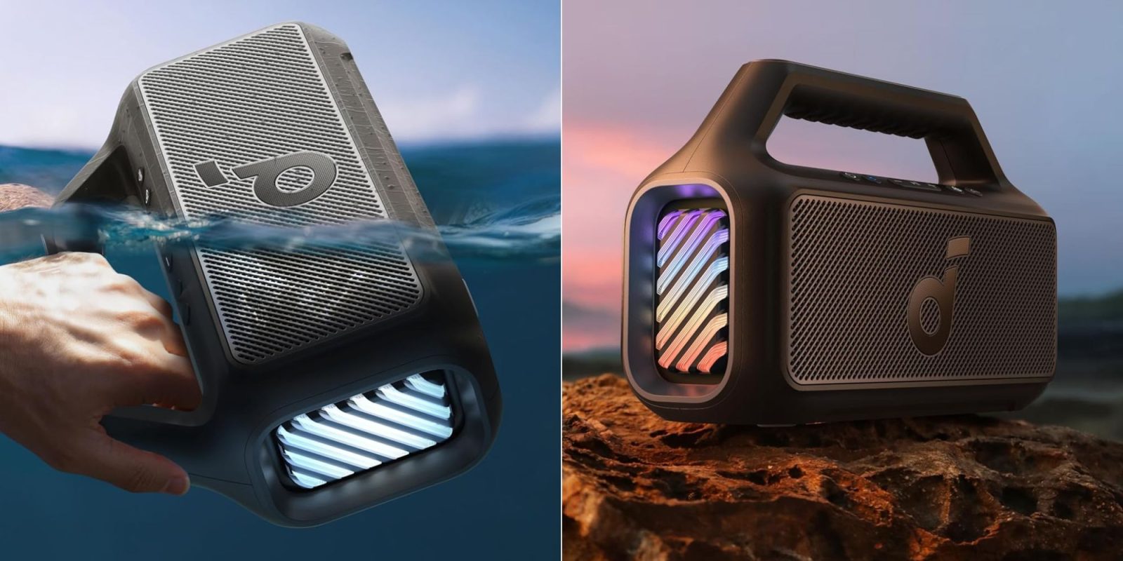 Image showing renders of Anker's Soundcore Boom 2 Bluetooth speaker.