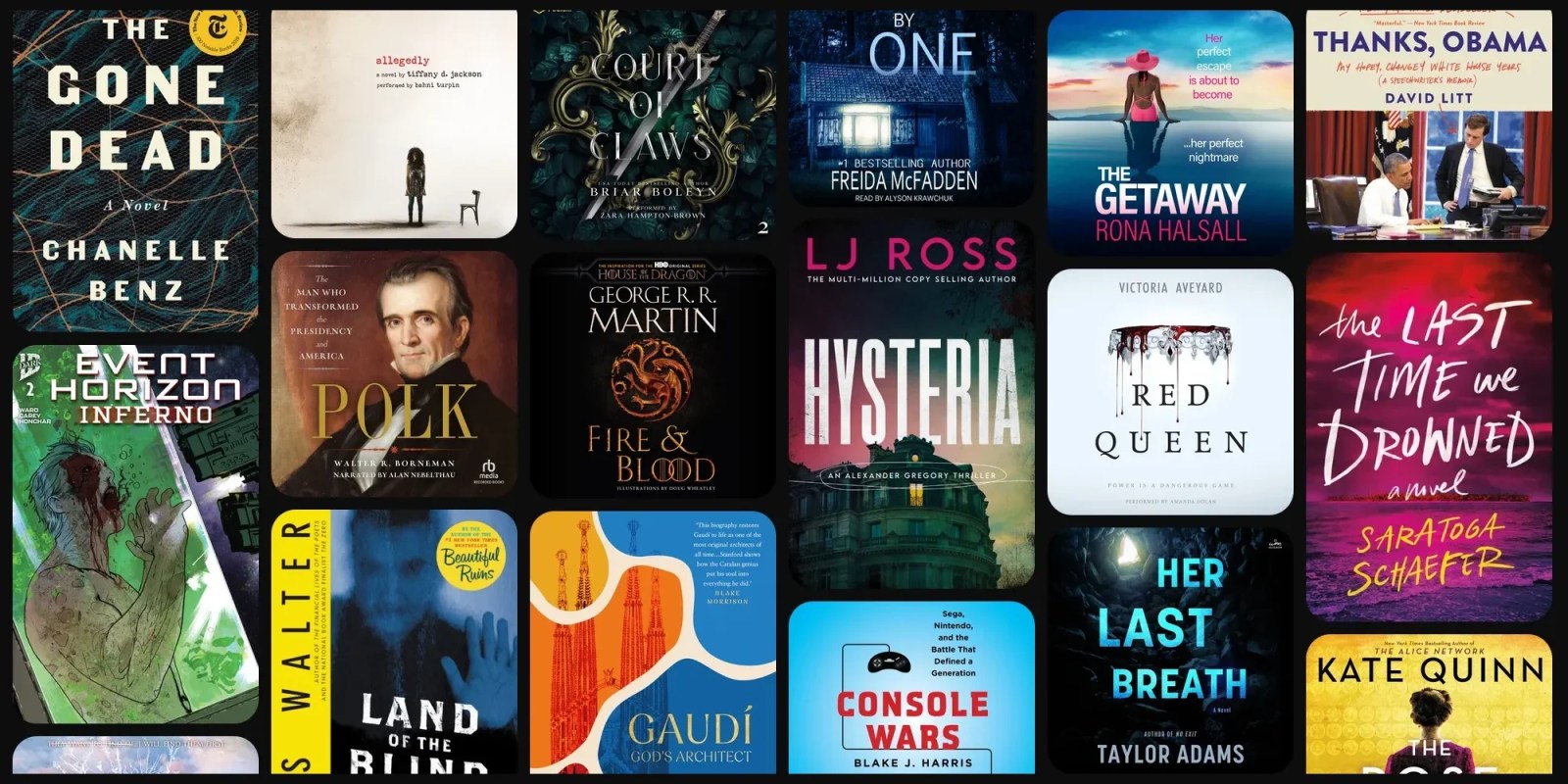 A collage of books