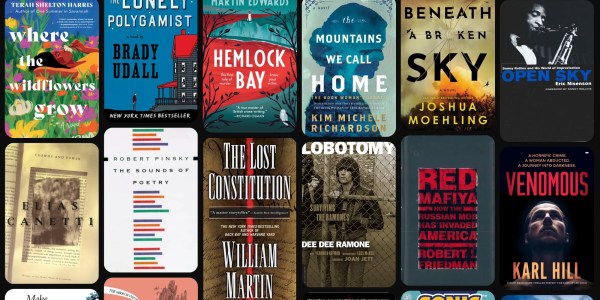 A collection of books on a shelf