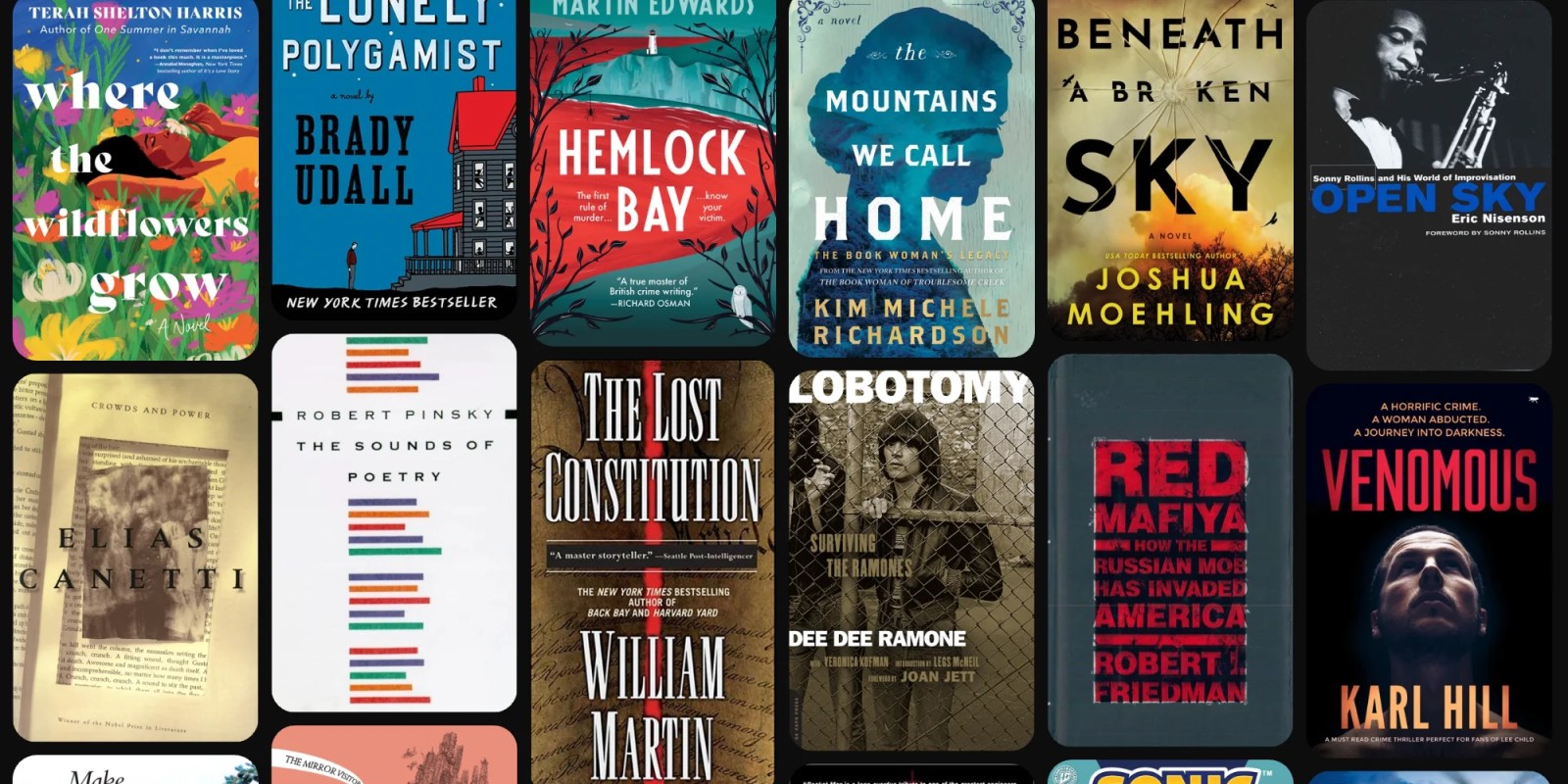 A collection of books on a shelf