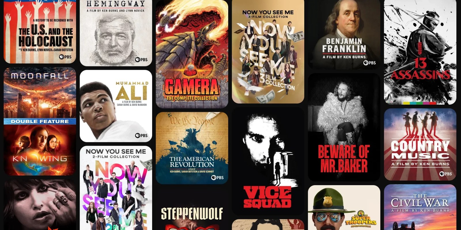 A collage of movie posters