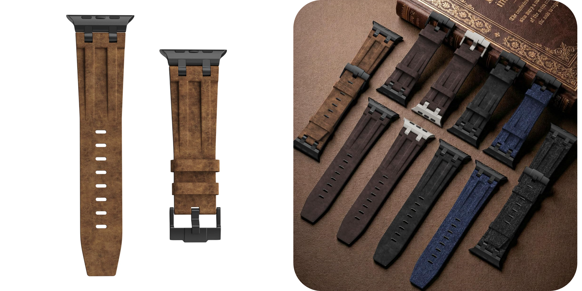 These rugged leather Apple Watch bands are only $10 right now (50% off)