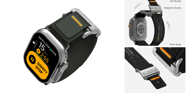 A close up of a smart watch
