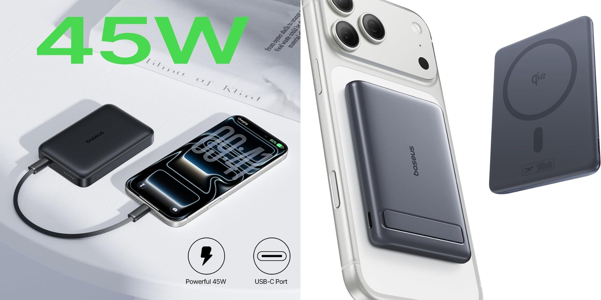 A comparison of a cell phone
