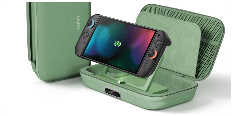 A device in a case