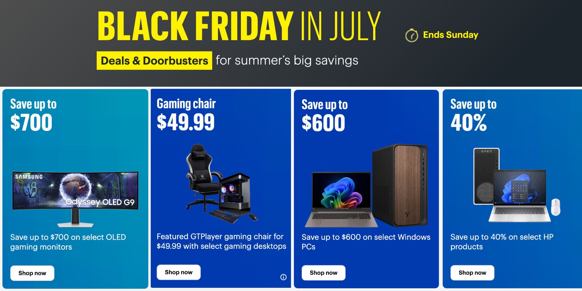 A screenshot of a black friday ad