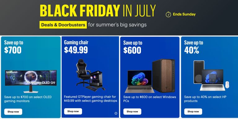 A screenshot of a black friday ad