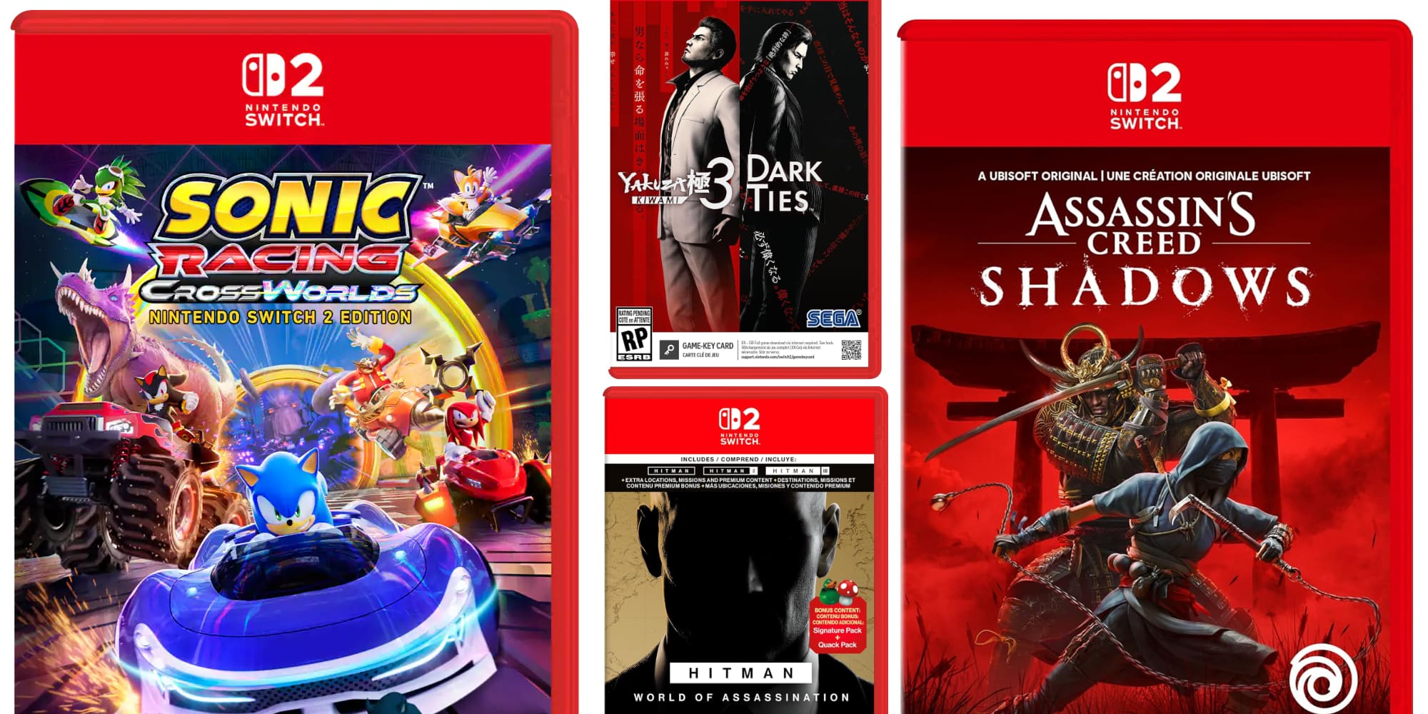 A group of video game cases