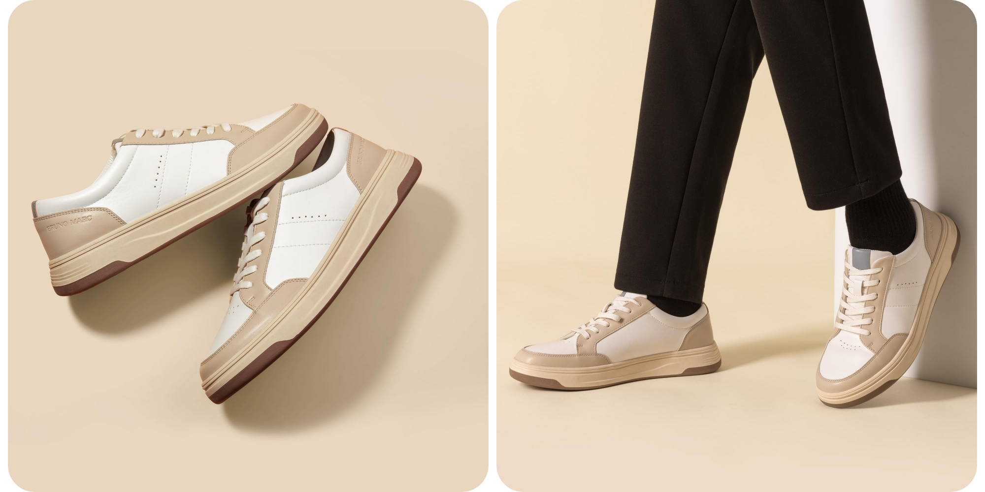 Bruno Marc’s PU leather low-top shoes are only $21 right now (Reg. $40)