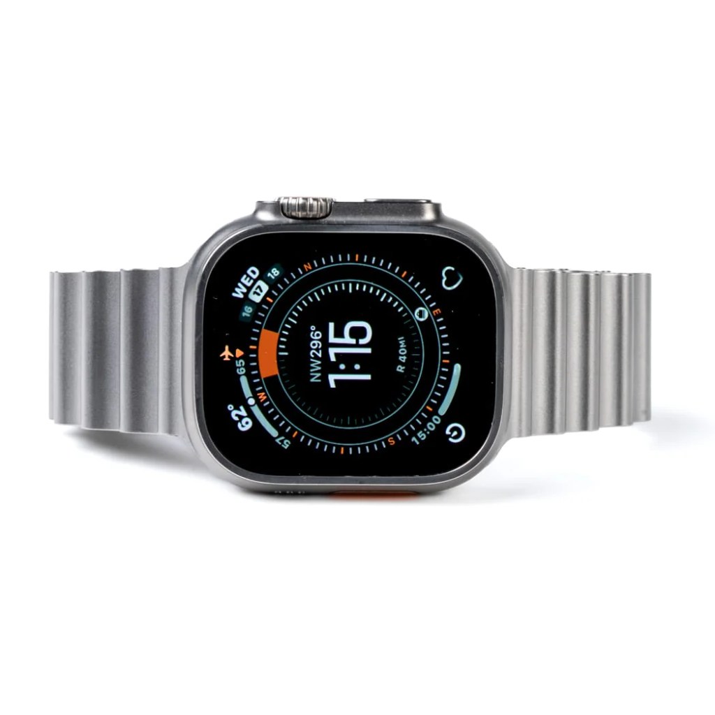 A close up of a watch
