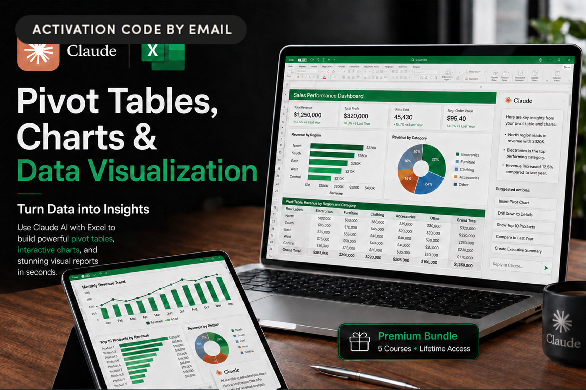 Claude AI for Microsoft Excel Mastery Bundle