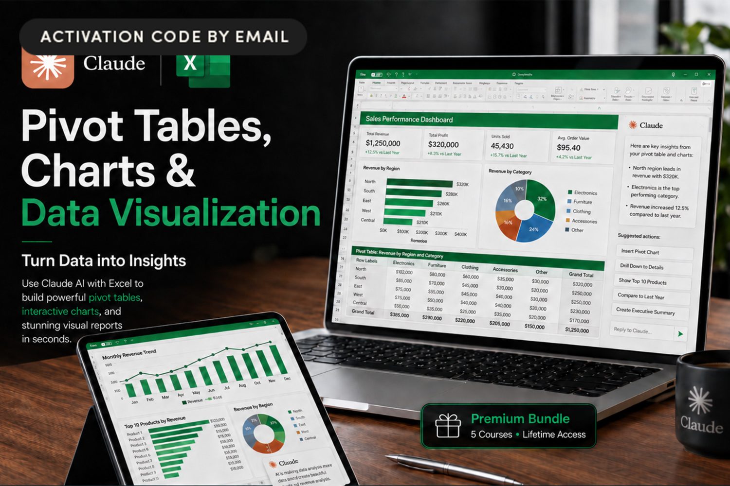 Claude AI for Microsoft Excel Mastery Bundle