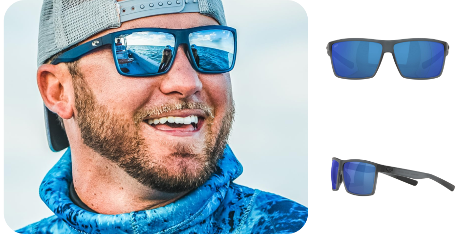 A man wearing sunglasses and a hat