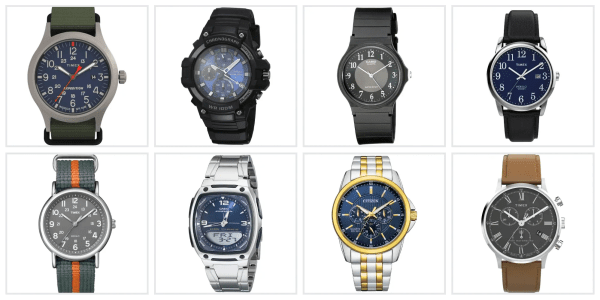 A collage of different watches