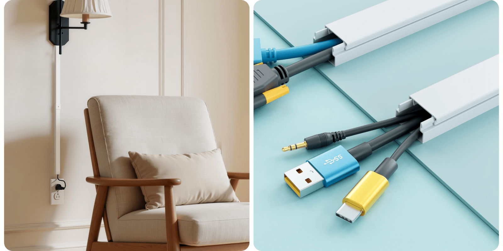 A close up of cables