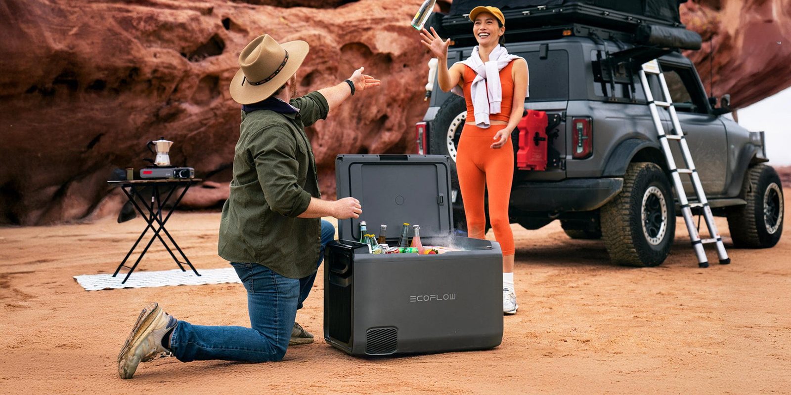 EcoFlow’s 45L or 55L GLACIER portable dual-zone electric cooler w/ plug-in battery + FREE wagon at new lows from $749