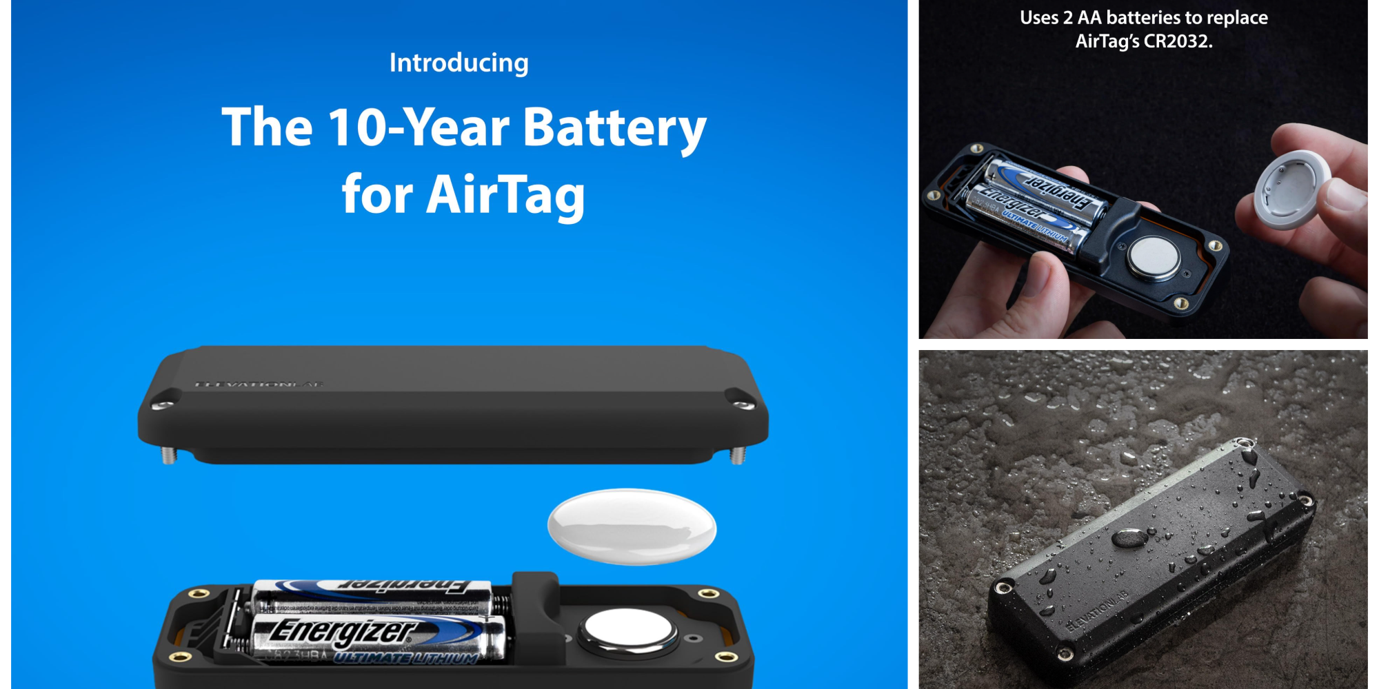 Elevation Lab’s AirTag 10-Year Extended Battery Case, score a 4-pack for $36 ($9 each)