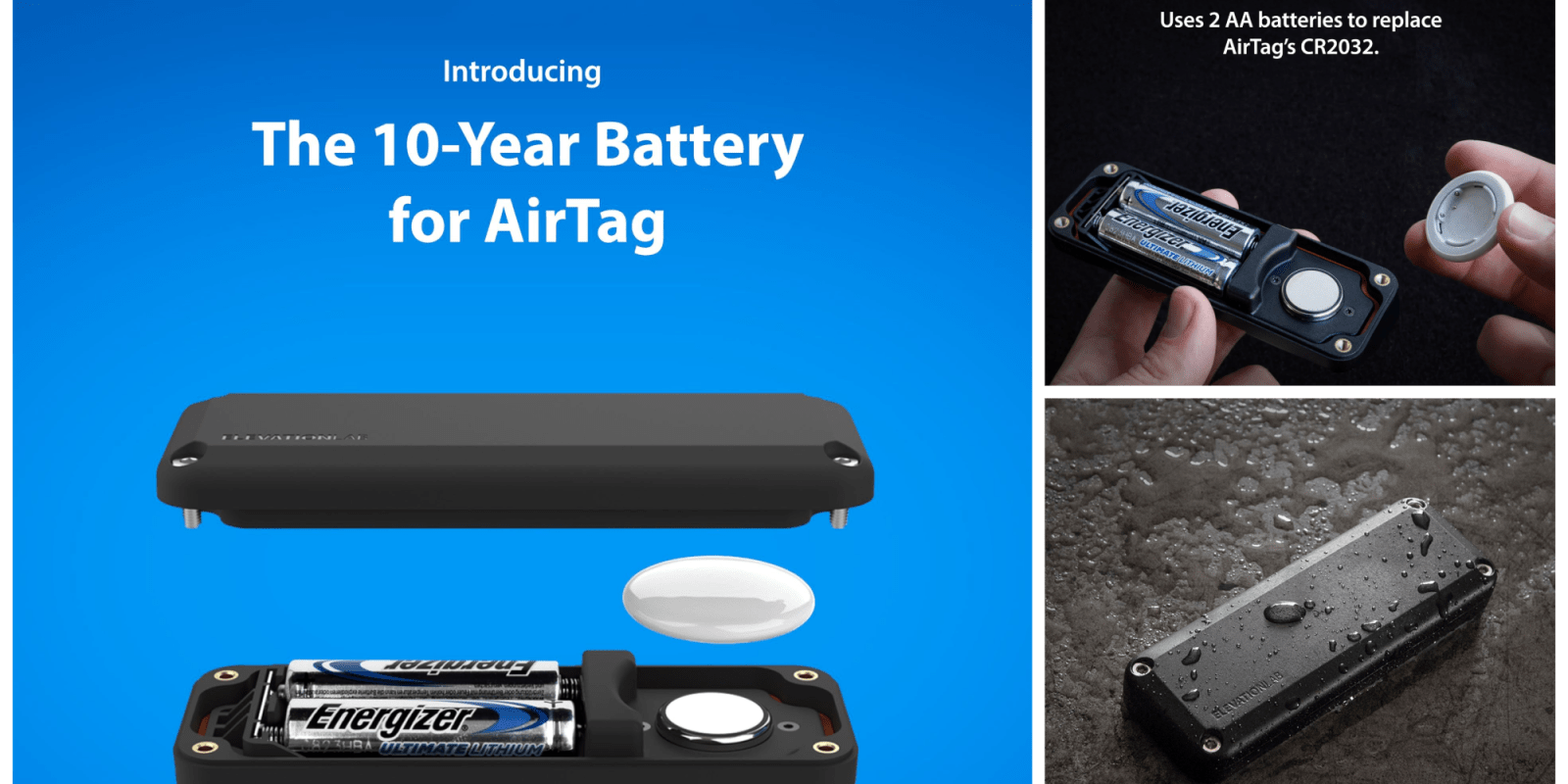 A battery in a case