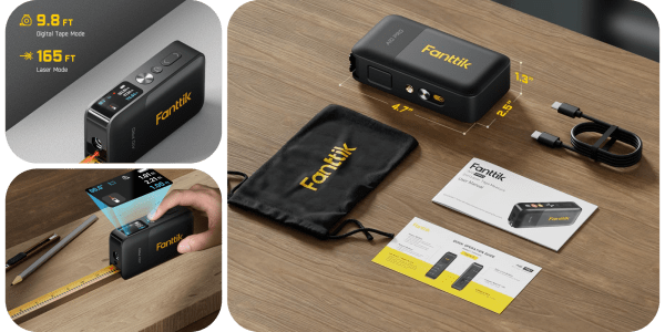 A black box with yellow text
