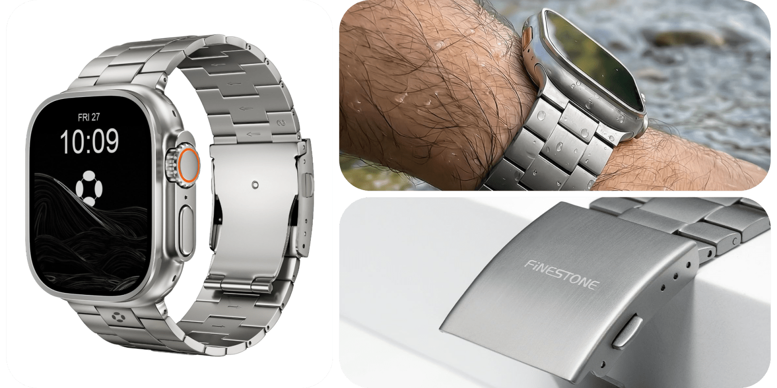 A close up of a watch